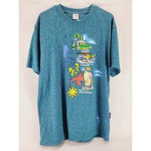 Men's Size 2XL T shirt Philippines map hand painted shirt